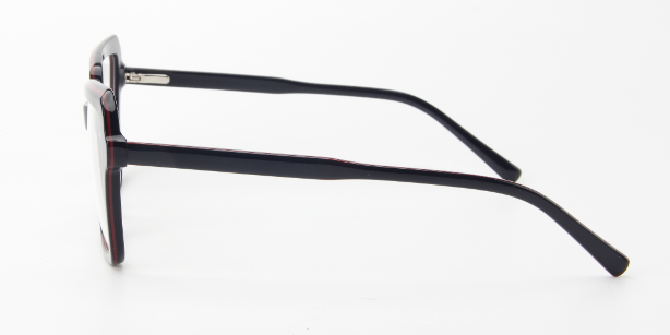 Women Calypso Eyeglasses: Tito - Blue & Red - SpecSMART Eye Clinic (Side View)