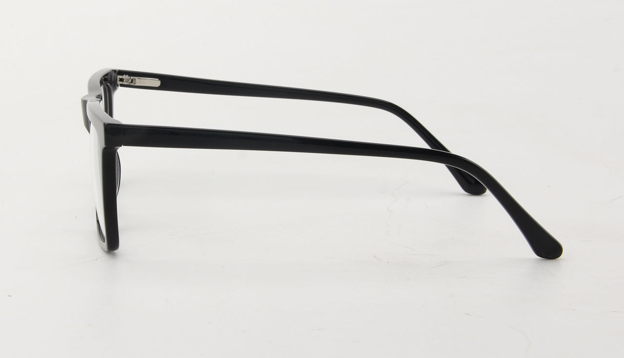 Men Calypso Eyeglasses: Kai - Black - SpecSMART Eye Clinic (Side View)