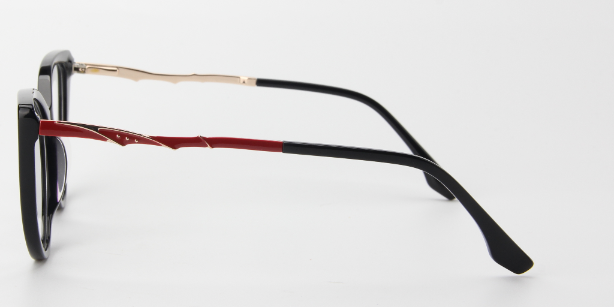 Women Calypso Eyeglasses: Alessia - Black - SpecSMART Eye Clinic (Side View)