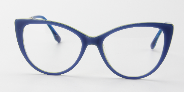 Women Calypso Eyeglasses: Alessia - Blue - SpecSMART Eye Clinic (Front View)