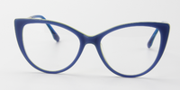 Thumbnail for Women Calypso Eyeglasses: Alessia - Blue - SpecSMART Eye Clinic (Front View)