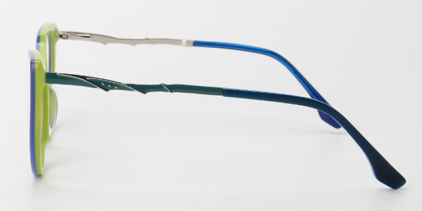 Women Calypso Eyeglasses: Alessia - Blue - SpecSMART Eye Clinic (Side View)