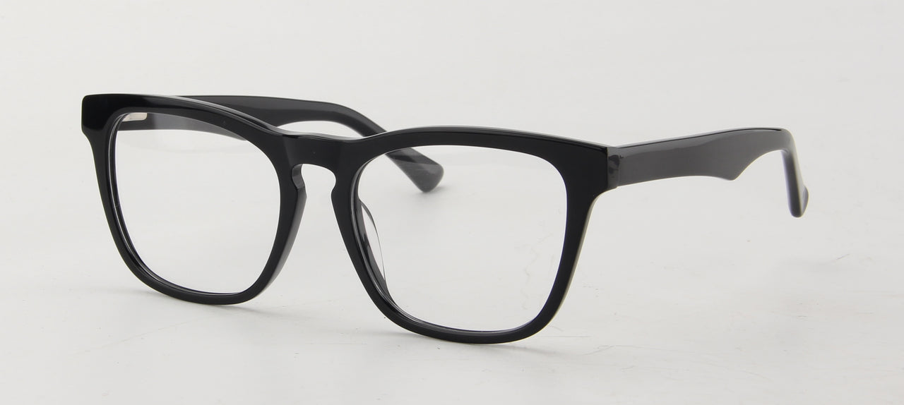 Men Access Eyeglasses: Uriel Black - SpecSMART Eye Clinic (Diagonal View)