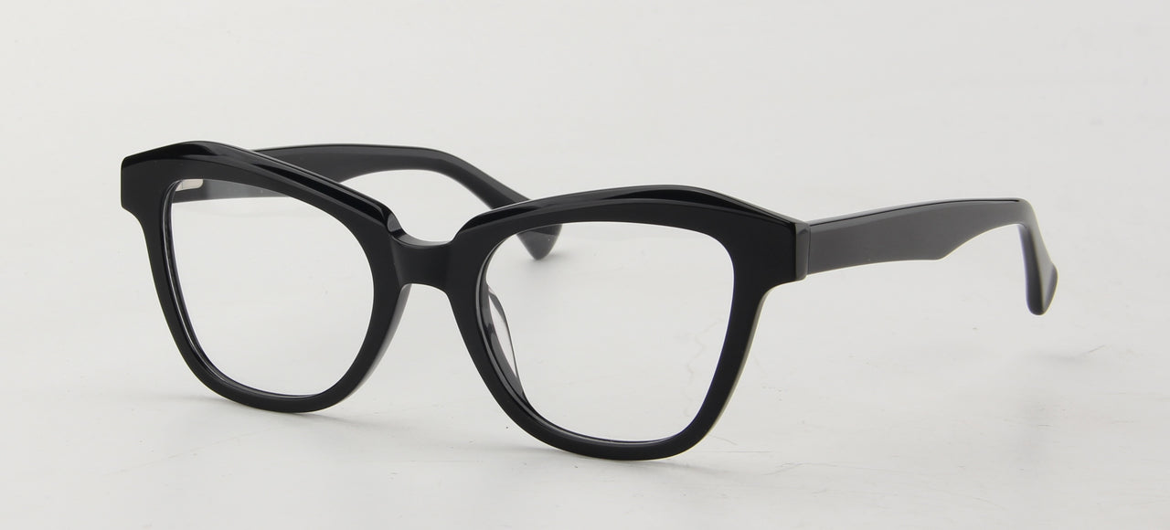 Women Access Eyeglasses: London Black - SpecSMART Eye Clinic (Diagonal View)