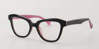 Thumbnail for Women Access Eyeglasses: Cora Black - SpecSMART Eye Clinic (Diagonal View)