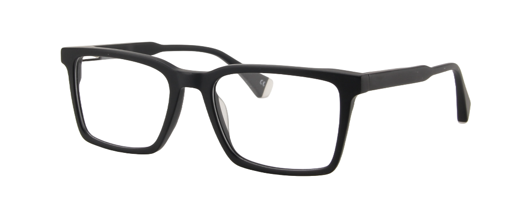 Men Cristal : Bestman - Matte Black SpaceSMART eye clinic diagonal View