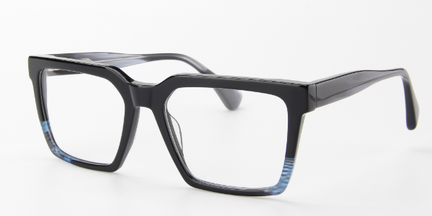 Man Urban Marves Black -Blue trim SpecSMART Eye Clinic Diagonal View