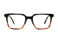 Thumbnail for Premium Men PRIVE' REVEAUX Eyeglasses: THE GEORGE - BLACK HORN - SpecSMART Eye Clinic (Front Open View)
