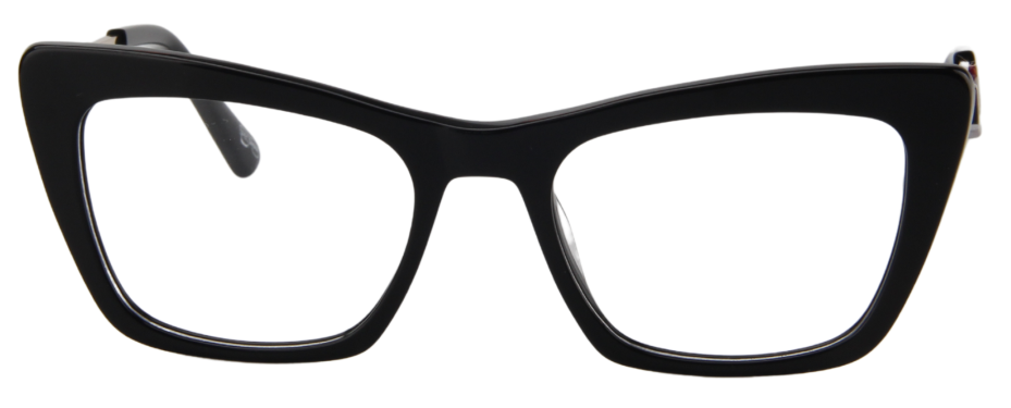 Afro Motif Women Eyeglasses: Folasade - Black - SpecSMART Eye Clinic (Front View)
