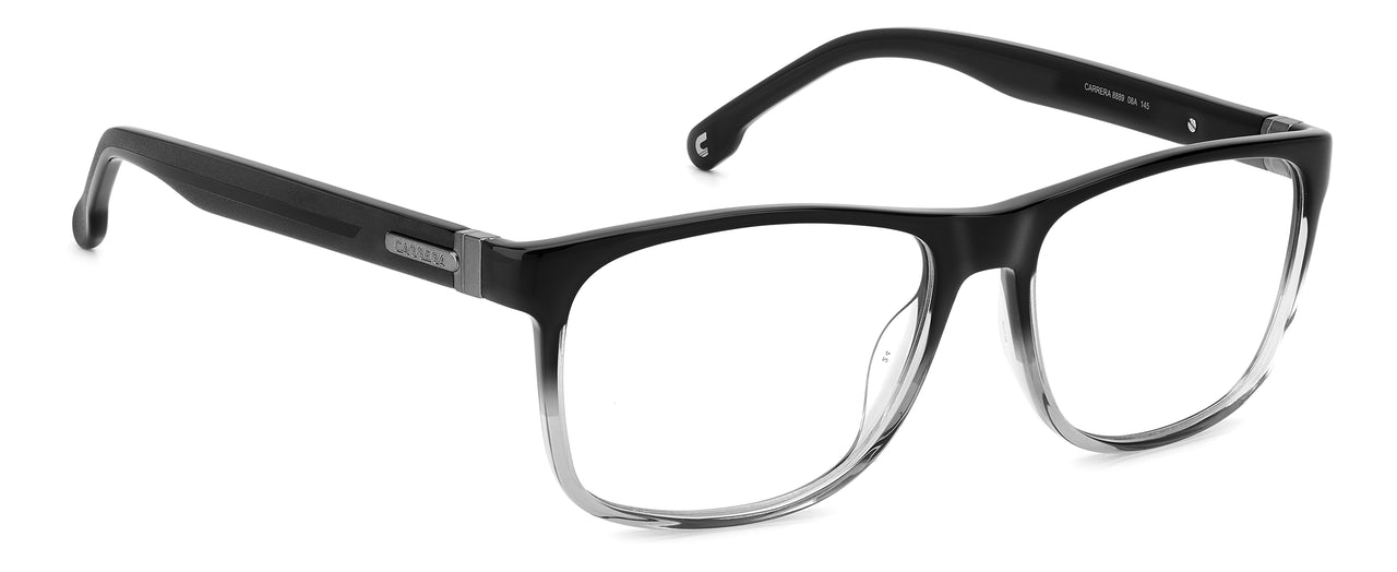 Designer Men Carrera Eyeglasses: Carrera 8889 - Black & Grey(2) - SpecSMART Eye Clinic (Diagonal View)