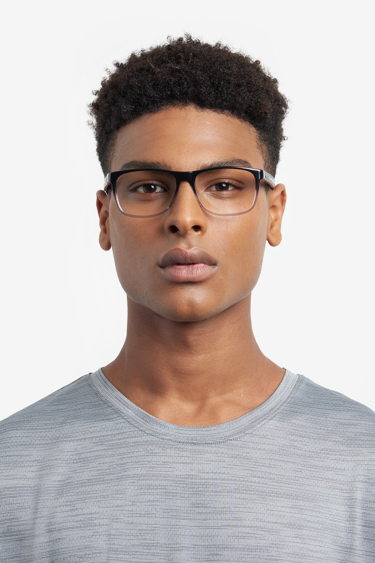 Designer Men Carrera Eyeglasses: Carrera 8889 - Black & Grey - SpecSMART Eye Clinic (Front Face View)