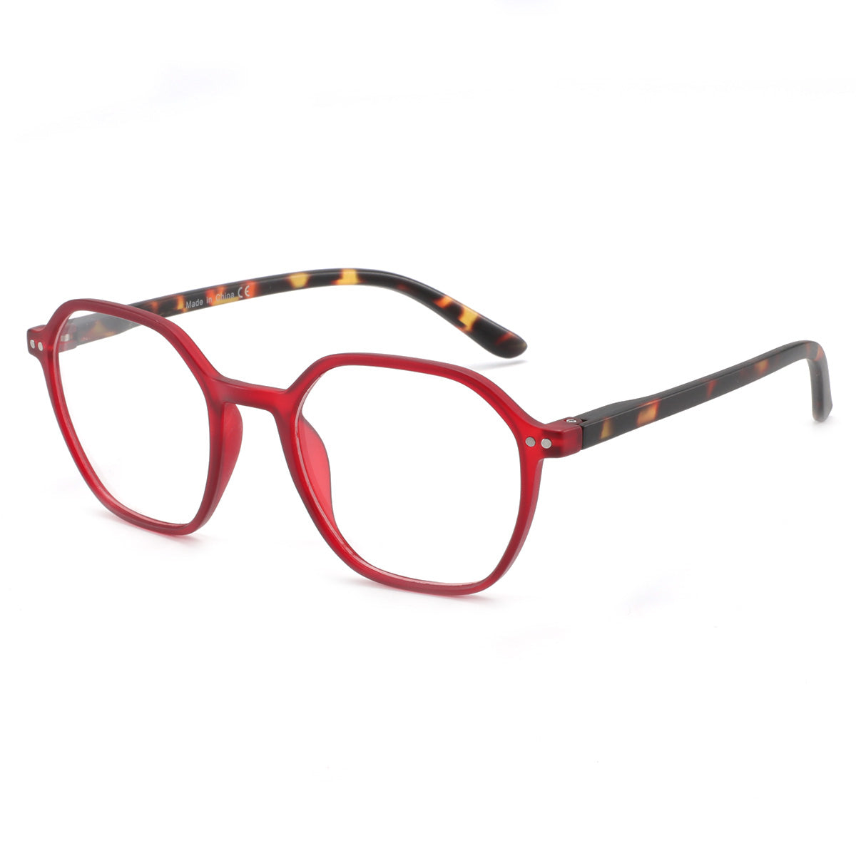 Women Access Eyeglasses: Nadia - Red - SpecSMART Eye Clinic (Diagonal View)