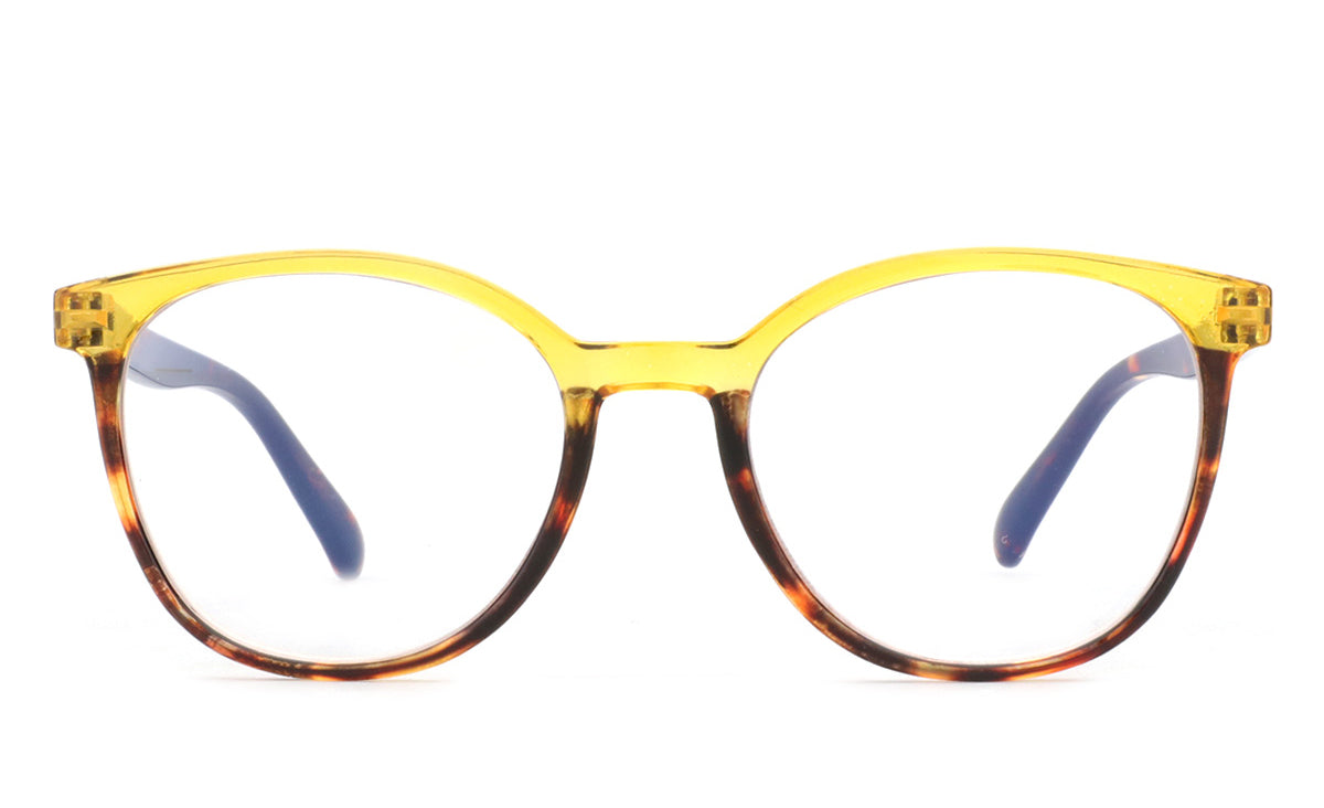 Women Access Eyeglasses: Frances Crystal/Yellow - SpecSMART Eye Clinic (Front View)