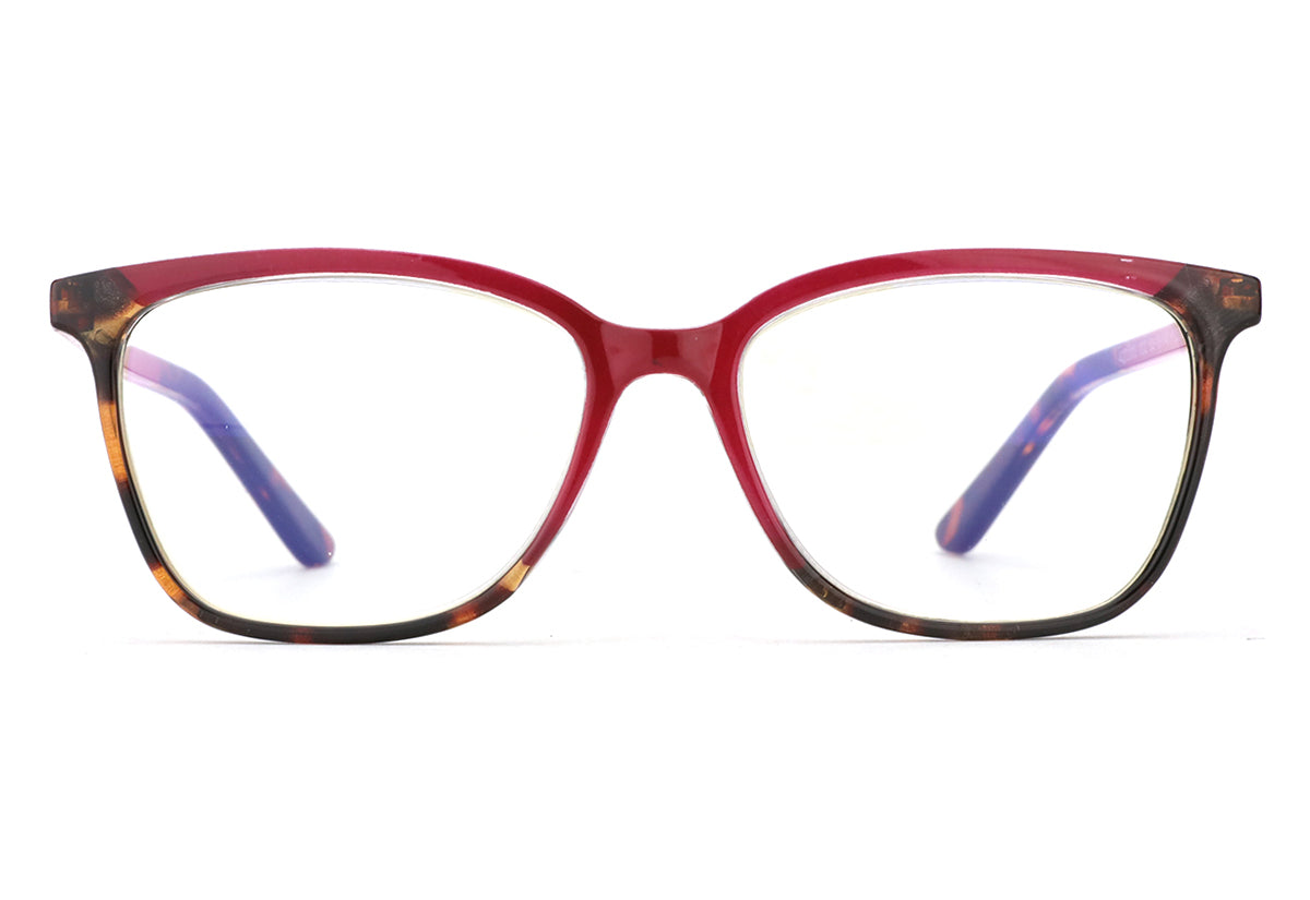 Women Access Eyeglasses: Brook Red - SpecSMART Eye Clinic (Front View)