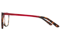 Thumbnail for Women Access Eyeglasses: Brook Red - SpecSMART Eye Clinic (Side View)