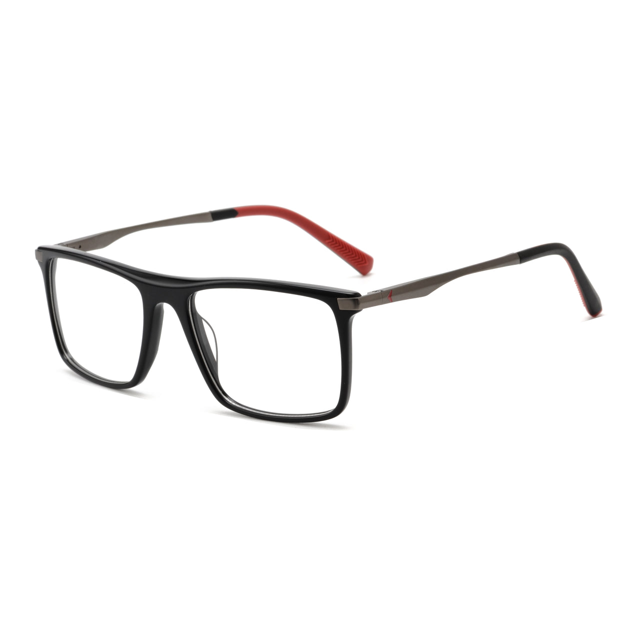 Men Urban : Fabio - Black & Red SpaceSMART eye clinic diagonal View