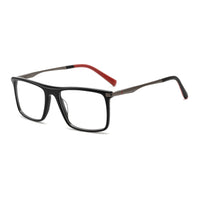 Thumbnail for Men Urban : Fabio - Black & Red SpaceSMART eye clinic diagonal View