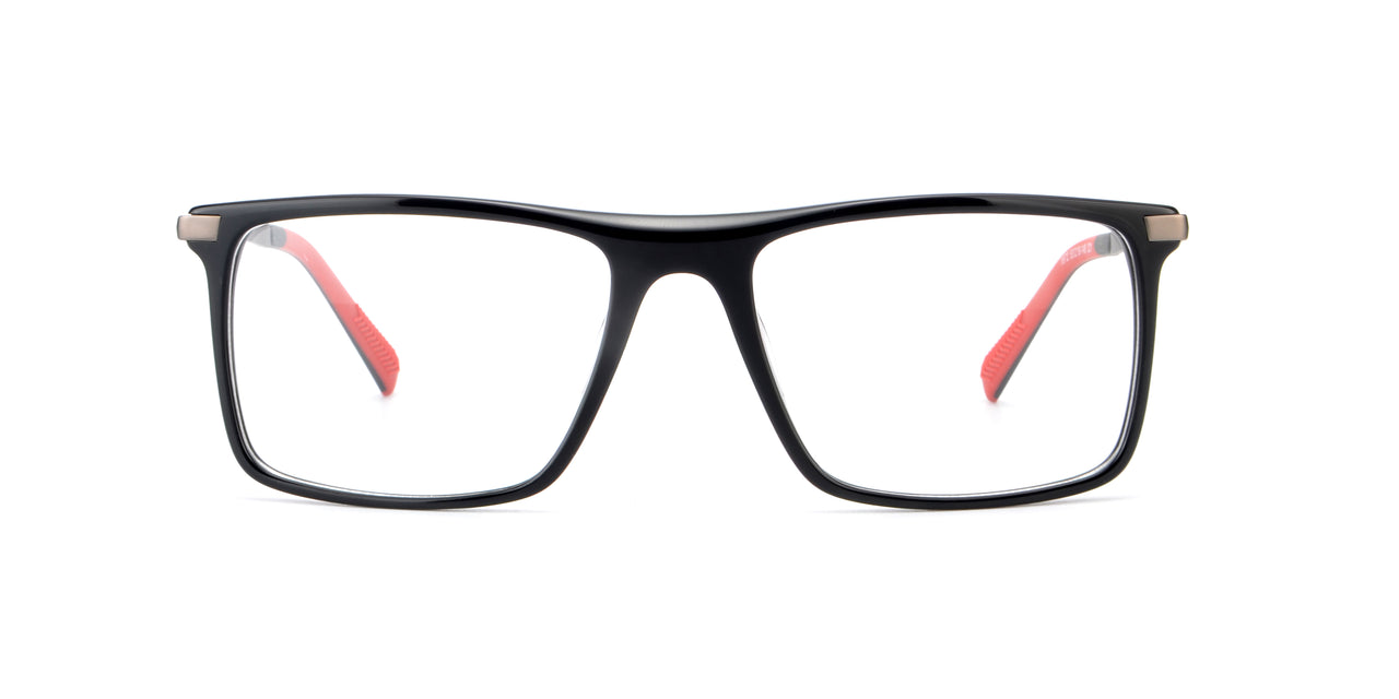 Men Urban : Fabio - Black & Red SpaceSMART eye clinic Front View