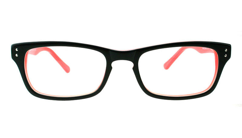 Women Insignia Eyeglasses: Addison -Black & Red - SpecSMART Eye Clinic (Front View)