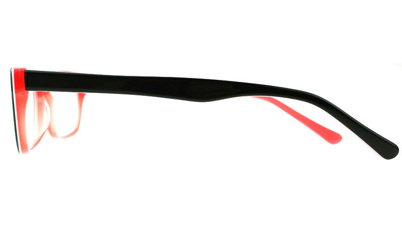 Women Insignia Eyeglasses: Addison -Black & Red - SpecSMART Eye Clinic (Side View)