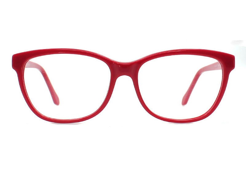 Women Insignia Eyeglasses: Sylvia - Red - SpecSMART Eye Clinic (Front View)