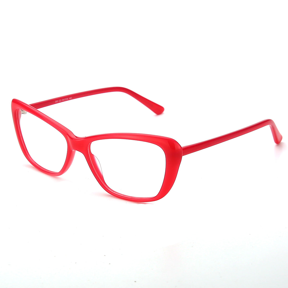 Women Insignia Eyeglasses: Poppy - Red - SpecSMART Eye Clinic (Diagonal View)