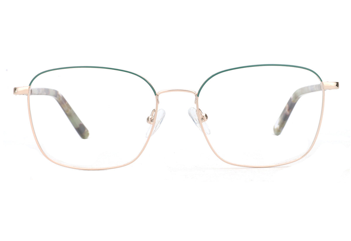 Women Insignia Eyeglasses: Annabel - Green - SpecSMART Eye Clinic (Front View)