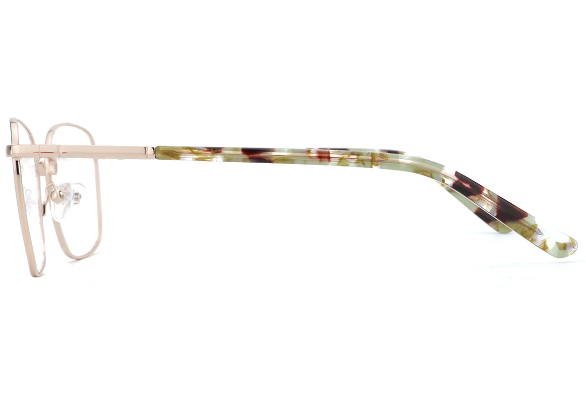 Women Insignia Eyeglasses: Annabel - Green - SpecSMART Eye Clinic (Side View)