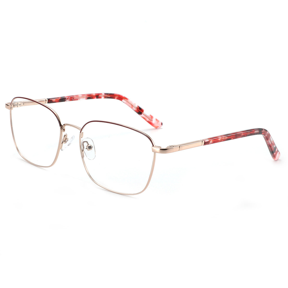 Women Insignia Eyeglasses: Annabel - Red - SpecSMART Eye Clinic (Diagonal View)