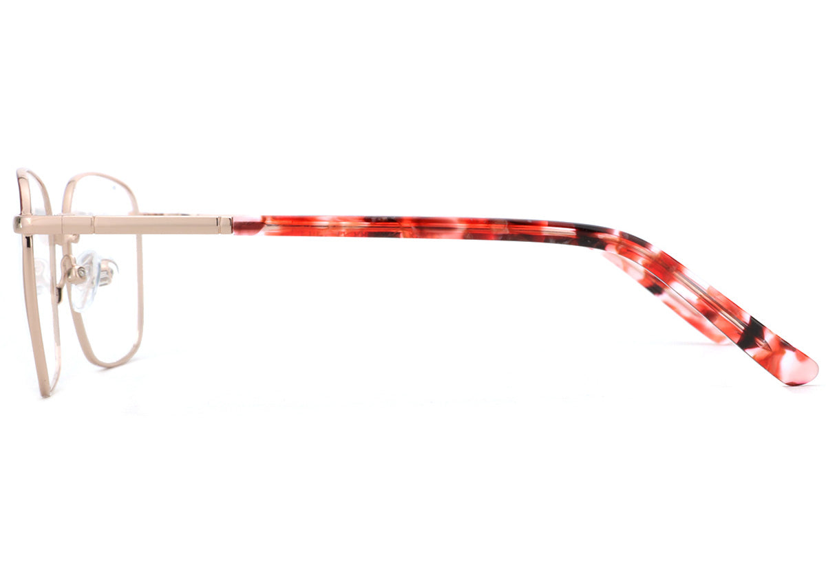 Women Insignia Eyeglasses: Annabel - Red - SpecSMART Eye Clinic (Side View)