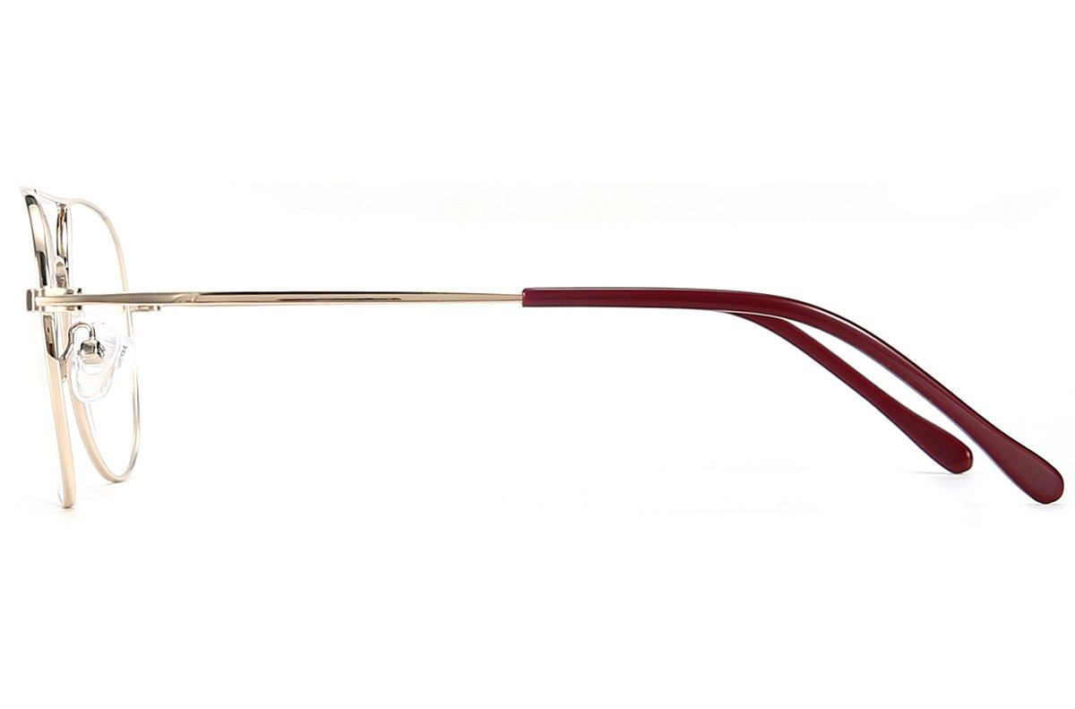 Women Insignia Eyeglasses: Nora - Gold - SpecSMART Eye Clinic (Side View)