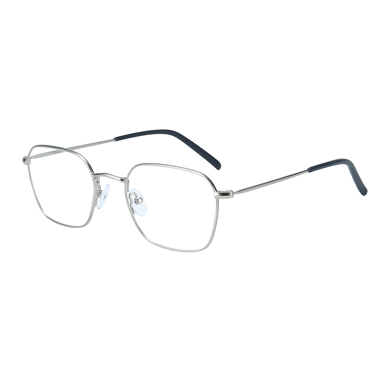 Women Access Eyeglasses: Lakely Silver - SpecSMART Eye Clinic (Diagonal View)