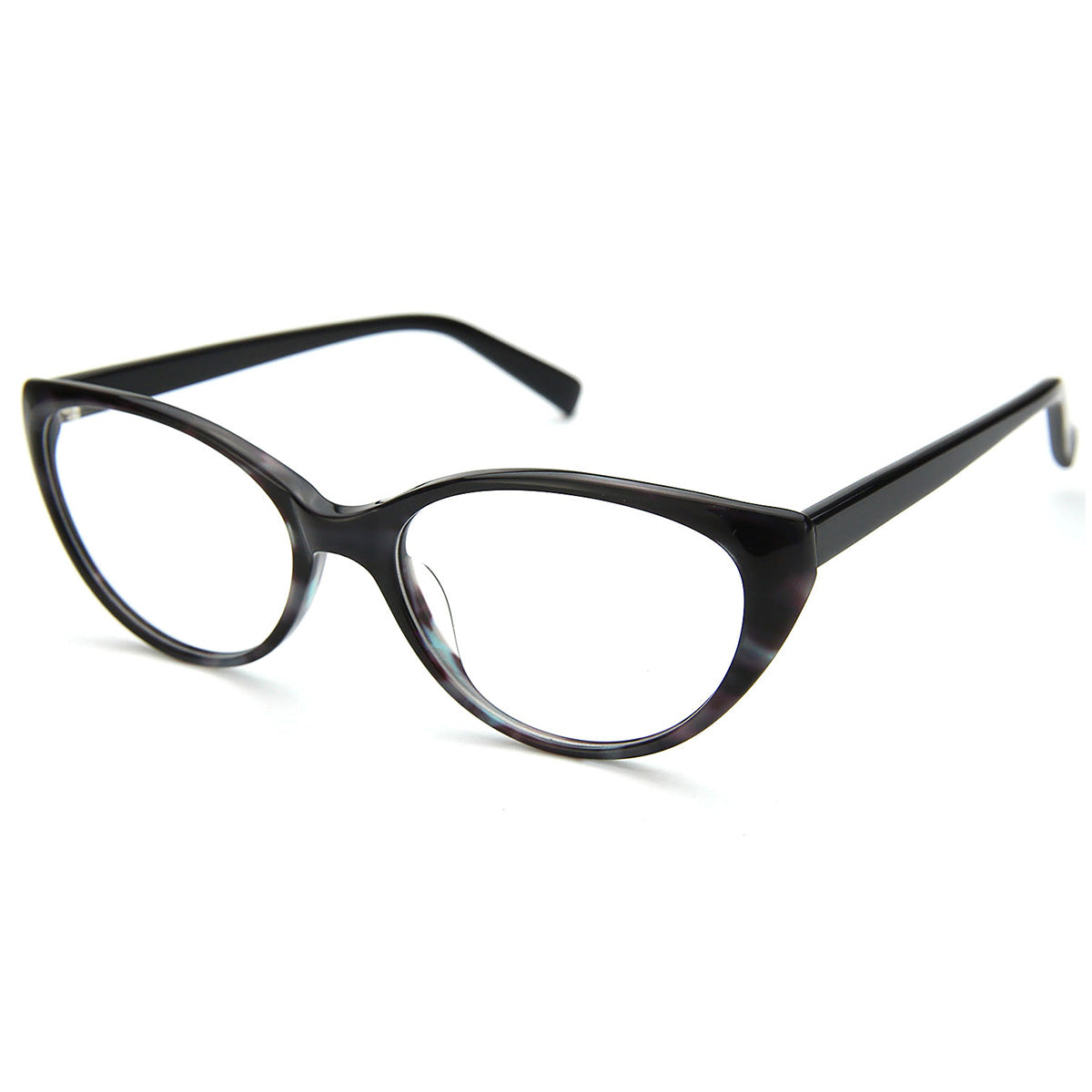 Women Insignia Eyeglasses: Casey -Black - SpecSMART Eye Clinic (Diagonal View)