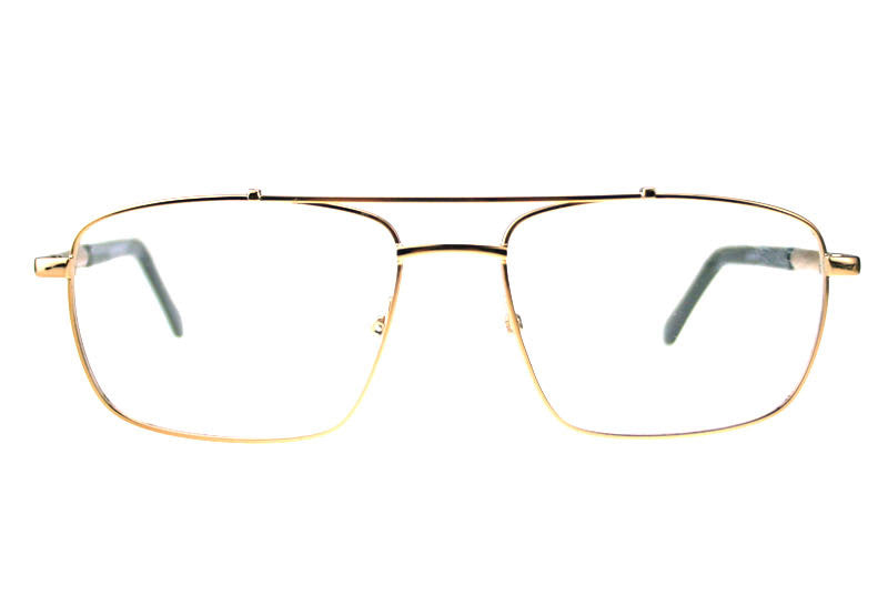 Men Calypso Eyeglasses: Rufus - Gold - SpecSMART Eye Clinic (Front View)