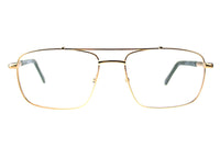 Thumbnail for Men Calypso Eyeglasses: Rufus - Gold - SpecSMART Eye Clinic (Front View)