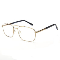 Thumbnail for Men Calypso Eyeglasses: Rufus - Gold - SpecSMART Eye Clinic (Diagonal View)