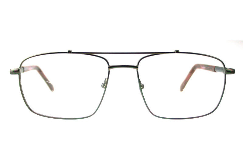 Men Calypso Eyeglasses: Rufus - Gun - SpecSMART Eye Clinic (Front View)