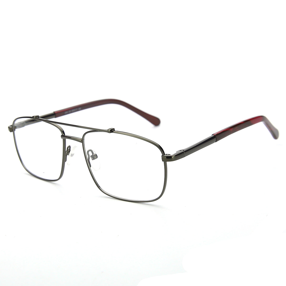 Men Calypso Eyeglasses: Rufus - Gun - SpecSMART Eye Clinic (Diagonal View)