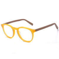 Thumbnail for Men Calypso Eyeglasses: Bruno - Yellow - SpecSMART Eye Clinic (Diagonal View)