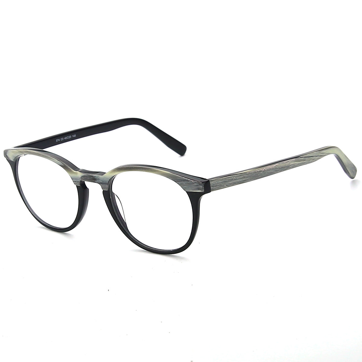 Men Calypso Eyeglasses: Bruno - Grey - SpecSMART Eye Clinic (Diagonal View)