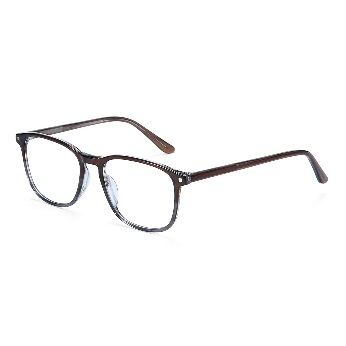 Men Access Eyeglasses: Marc Brown/Grey - SpecSMART Eye Clinic (Diagonal View)