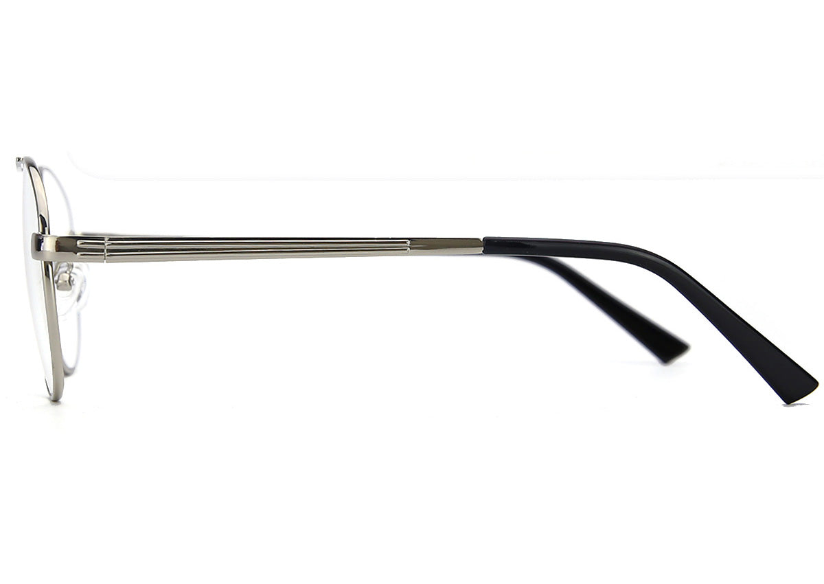 Men Calypso Eyeglasses: Elliot - Silver - SpecSMART Eye Clinic (Side View)