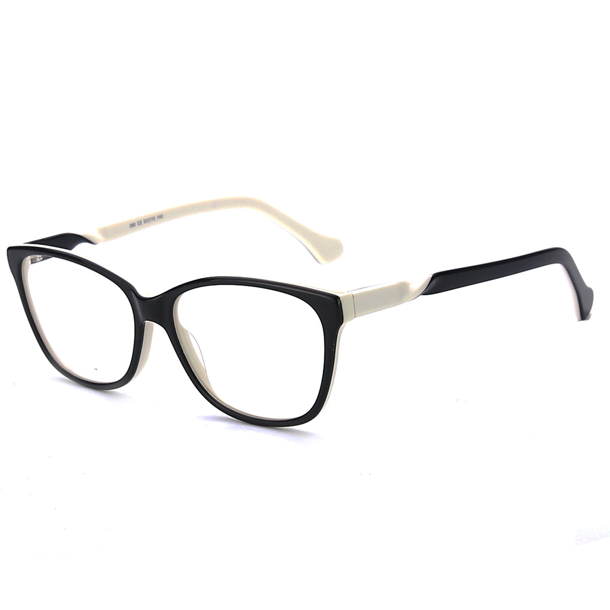 Women Insignia Eyeglasses: Amy-Black - SpecSMART Eye Clinic (Diagonal View)