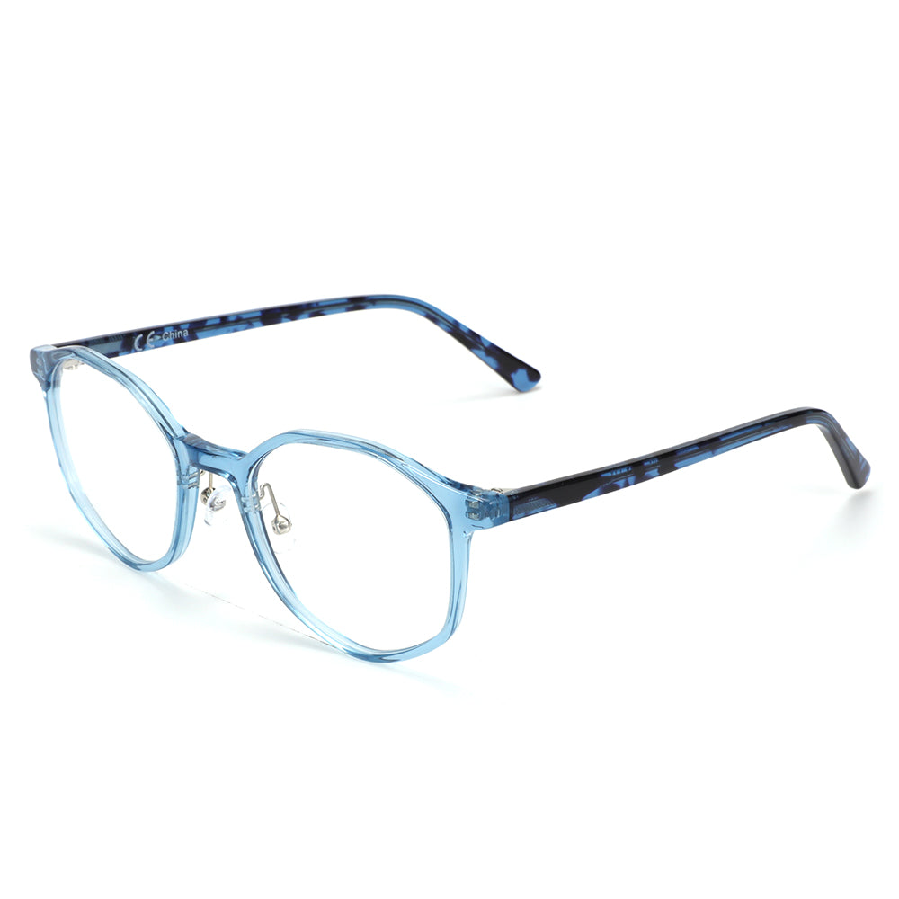 Women Insignia Eyeglasses: Avery-Blue - SpecSMART Eye Clinic (Diagonal View)