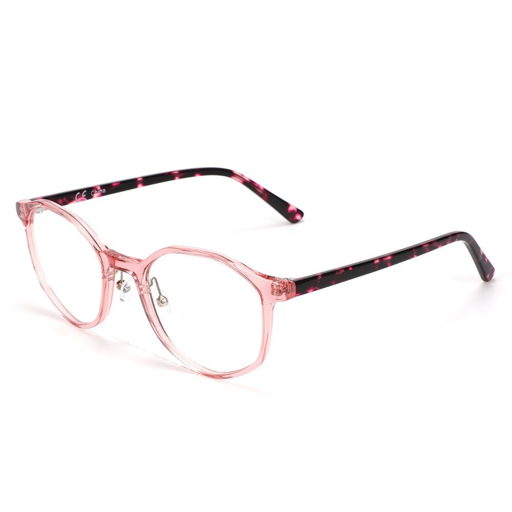 Women Insignia Eyeglasses: Avery-Pink - SpecSMART Eye Clinic (Diagonal View)