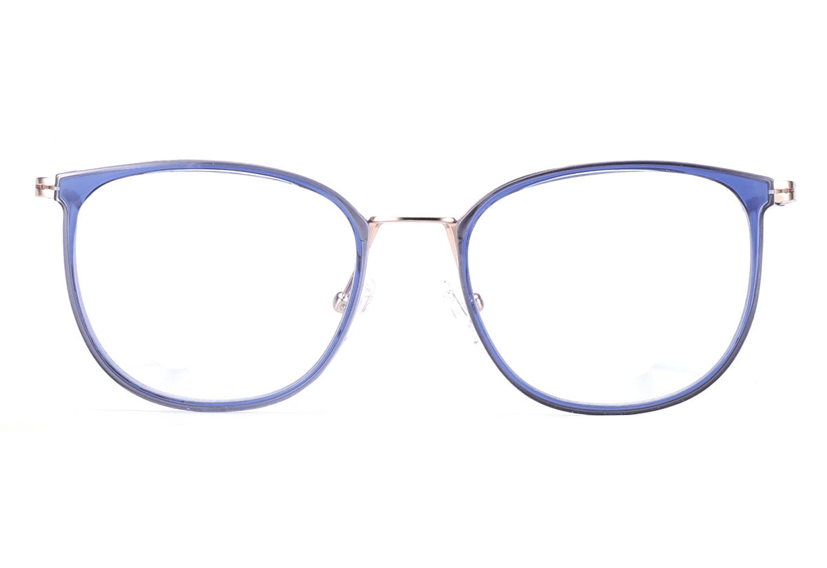 Men Calypso Eyeglasses: Hazel -Blue - SpecSMART Eye Clinic (Front View)