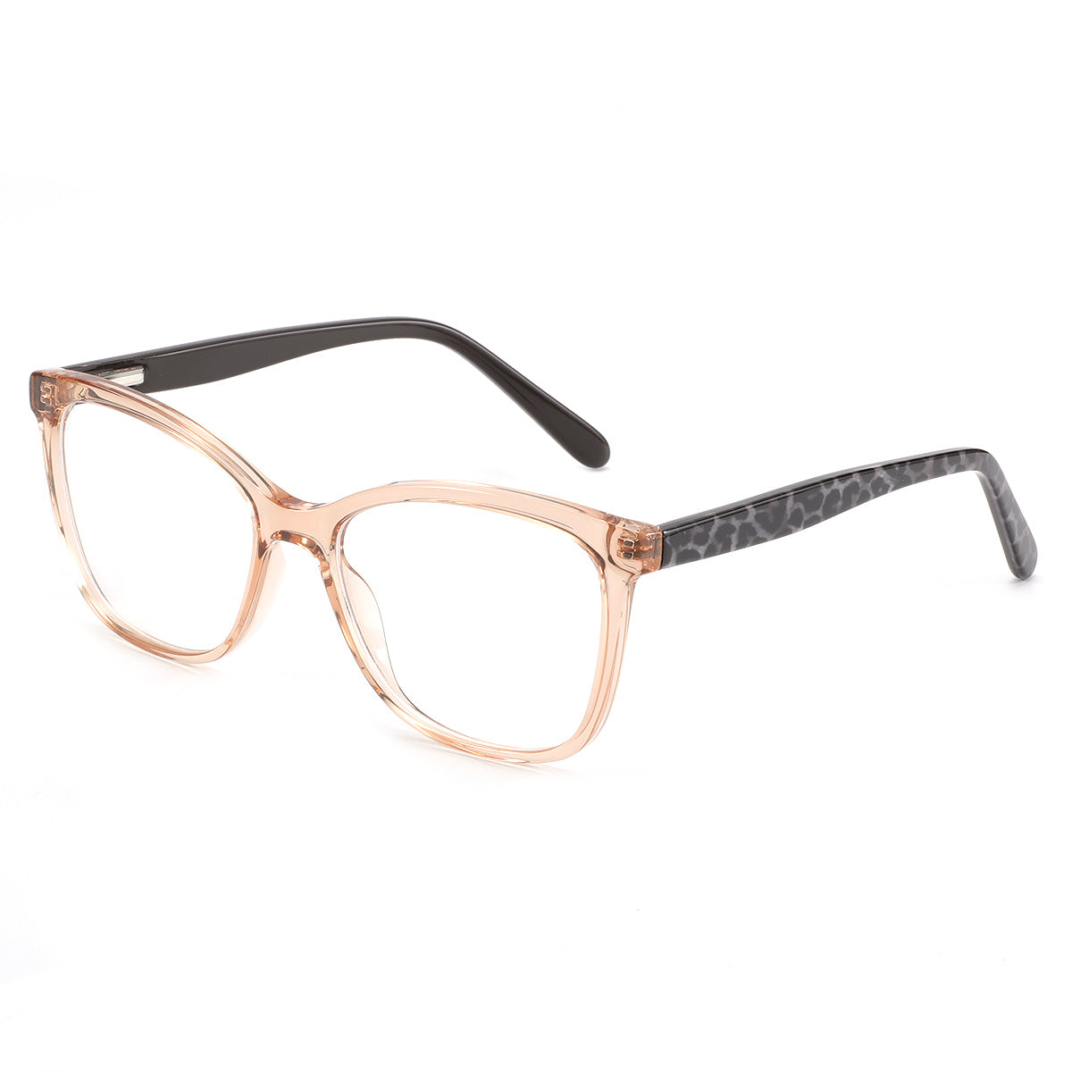 Women Calypso Eyeglasses: Zoe-Brown - SpecSMART Eye Clinic (Diagonal View)