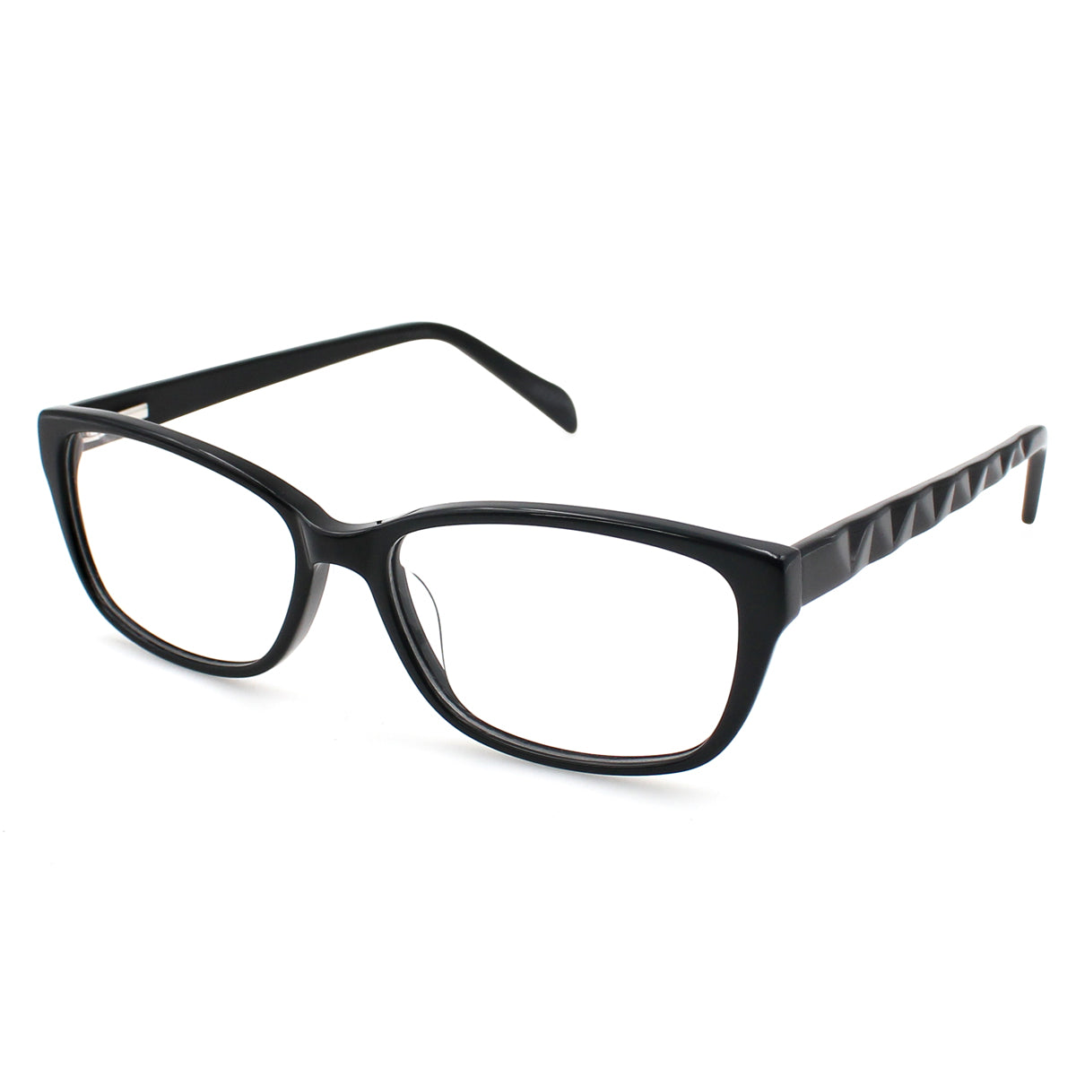 Women Calypso Eyeglasses: Parker -Black - SpecSMART Eye Clinic (Diagonal View)