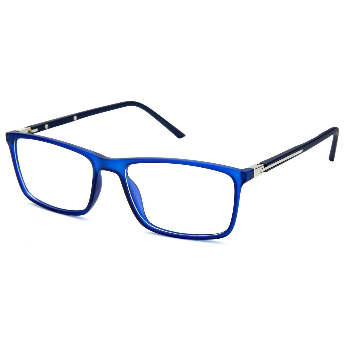 Men Calypso Eyeglasses: Robbie-Blue - SpecSMART Eye Clinic (Diagonal View)