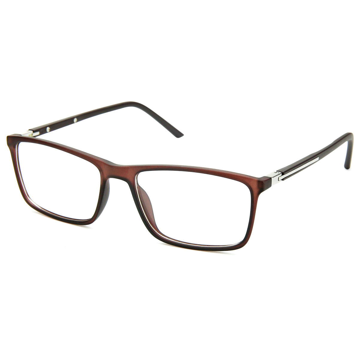 Men Calypso Eyeglasses: Robbie Brown - SpecSMART Eye Clinic (Diagonal View)